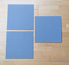 Lego 3x große Grundplatten , Hellgrau, Maße: 38x38cm, 48x48 Noppen