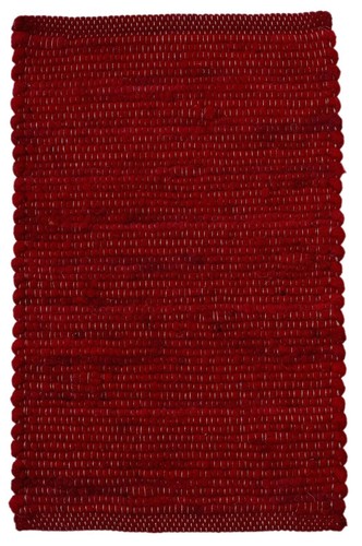 Handgewebter rot teppich - rot,