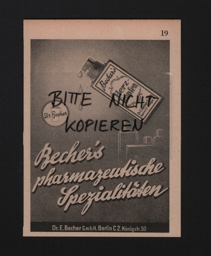 Berlin werbung 1941 e - werbung, dr.