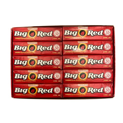 Wrigley big red kaugummi 10 - kaugummi,,
