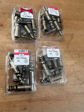 Möbel Zierbänder brüniert  11x75mm  4 Packungen / DVLot2K60