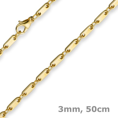 3mm kette collier plattenkette - 3mm,