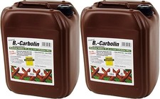 # 2x 10 Liter Holzlasur Carbolin Holz Anstrich Verwitterung Farbe Braun Lasur