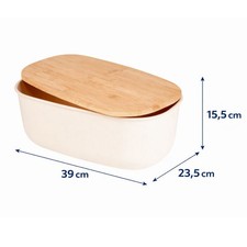 Brotbox Brotkasten mit Bambus