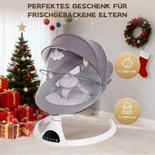 Babywippe Elektrisch mit 5 Natürlichen Schaukelgeschwindigkeiten Babyschaukel