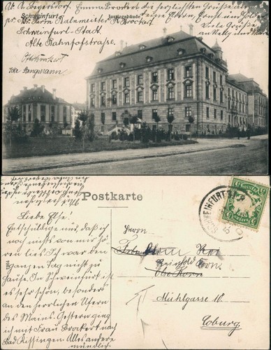 Ansichtskarte schweinfurt - ansichtskarte,