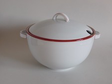 ARZBERG TERRINE Form 1382 Rotrand BAUHAUS H. GRETSCH 3 Liter  ca. 1931   TOP !