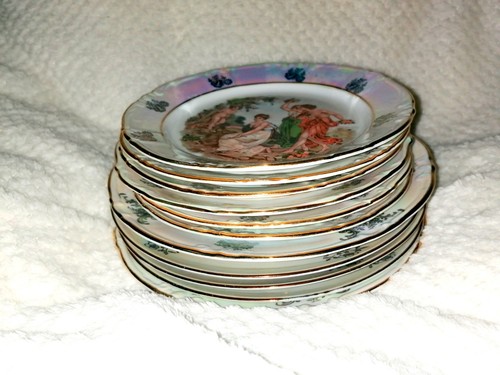 Kahla teller set 11 - (gdr),, teller-set,