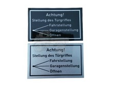 Aufkleber Tür Verriegelung
