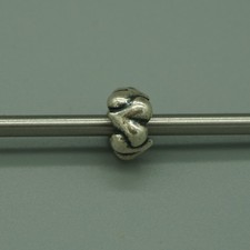 Original Trollbeads Silberbead Organische Herzen TAGBE-20031