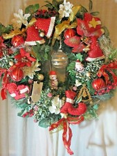 Türkranz rot/gold Weihnachten