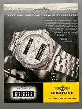 Breitling Aerospace White Dial Chronometre 2006 Vintage Watch Ad Werbung Reklame