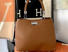 Ledertasche Cognac Braun Damen
