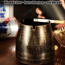 Aschenbecher Edelstahl Großer