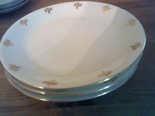 3 Dessert-Teller - weiß - Walbrzych Polen - Ø 17 cm