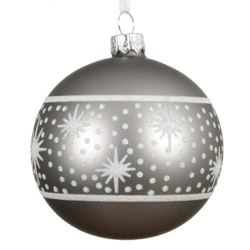 Weihnachtskugel betongrau mit - weihnachtskugel,