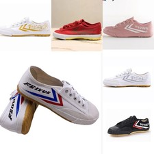 Weiß / Schwarz Feiyue Schuhe