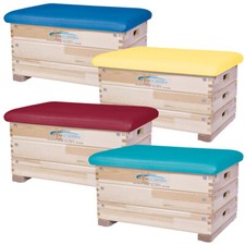Grevinga® Sprungkasten | Farbig | Turnkasten | Sprungbock |Kieferholz |3-teilig 