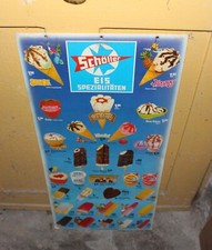 (BE0251) Alte Eistafel Schöller Eiskrem 80er 90er Jahre Vintage Rarität Pappe
