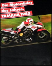 Yamaha die Motorräder des Jahres Prospekt 1985, FZ 750, XJ 900, RD 500, DT 80 