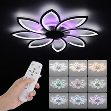 90W LED Deckenleuchten mit Fernbedienung RGB Dimmbar Deckenlampe für Wohnzimmer