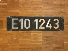 Original Lokschild Bundesbahn