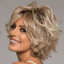 Damen Mode Kurz Lockig Gelockt