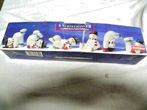 Schneemann porzellan figuren - porzellan,