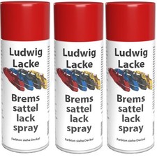 3x Bremssattel Lackspray Rot