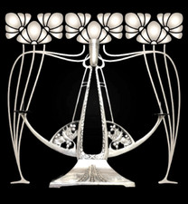 Art Nouveau WMF Secession Antike dreiflammig Jugendstil Kerzenleuchter 31CM 1910