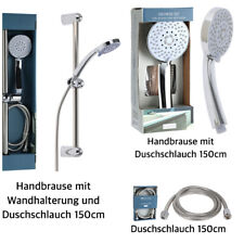 Duschschlauch 1,5m Brauseschlauch Handbrause Set Duschstange Brause Garnitur 150
