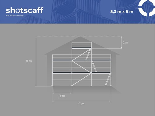 Neu 8x9m arbeitsgerüst - neu,