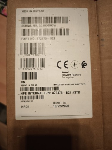 Hpe 300gb sas 12g - 12g, sc