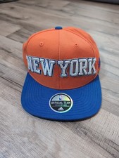 Adidas New York Knicks Mütze Cap NBA Basketball Blau Orange Limited