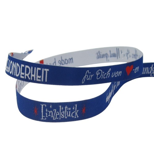 Unikat blau beschriftet - unikat,, blau,