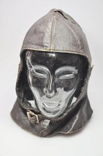 Sturmhaube Fliegerhaube aus Leder ca. 1950