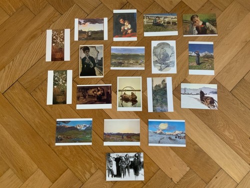 Stück kunst postkarten - stück,