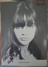 Katja Bienert Original signierte Autogrammkarte / siehe gelaufenenBrief in Fotos