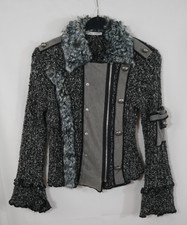 ZONE BLEUE Jacke Strickjacke Modern Besonders Cool Ausgefallen Größe S 36/38 TOP