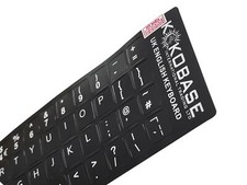 UK - Tastaturaufkleber Black Matt 48 Tasten komp. für Targa Laptop Notebook
