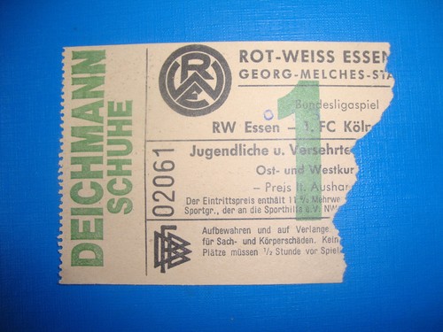 Ticket rwe rot weiss - 76/77,