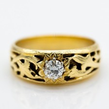Ring 585/14K Gelbgold Diamant