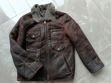 Echtleder Echtfell Winterjacke Jungen 128-134 7-8 Jahre