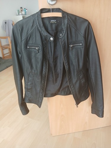 Only kunstlederjacke schwarz - kunstlederjacke,