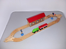 Holzeisenbahn lokschuppen - holzeisenbahn,