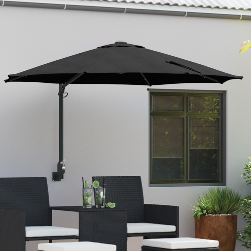 ø2 wand sonnenschirm mit - Ø2.7m,