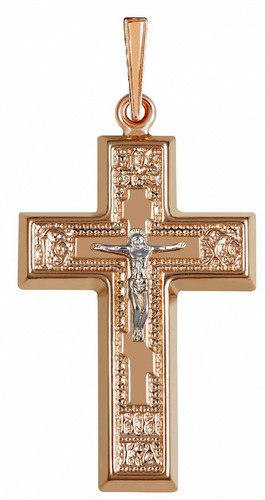 585 rotgold kreuz - kreuz, russisch