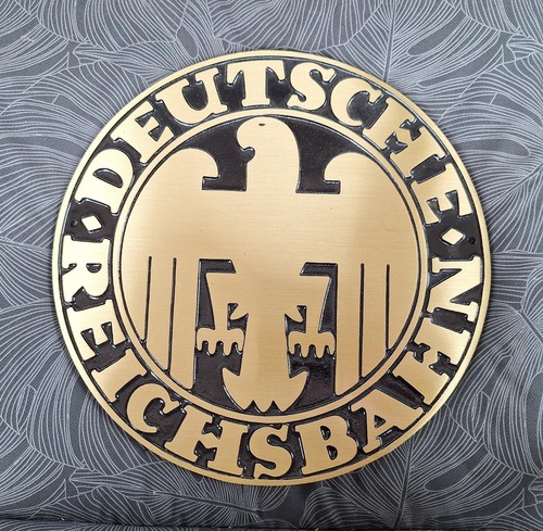 Drg reichsbahn logo - logo, messing