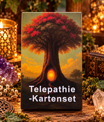 Telepathie kartenset box - telepathie-kartenset, in