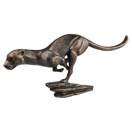 Figur gusseisen puma - figur, rennend
